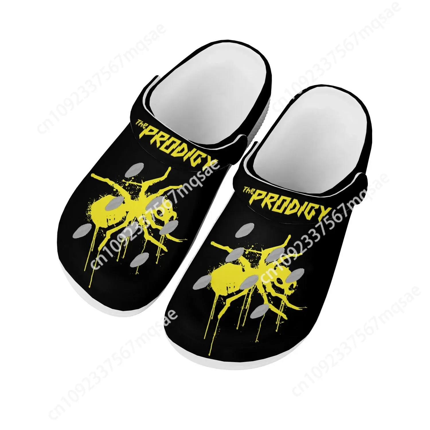 

The Prodigy Rock Band Home Clogs Custom Water Shoes Mens Womens Teenager Shoe Garden Clog Breathable Beach Hole Slippers White