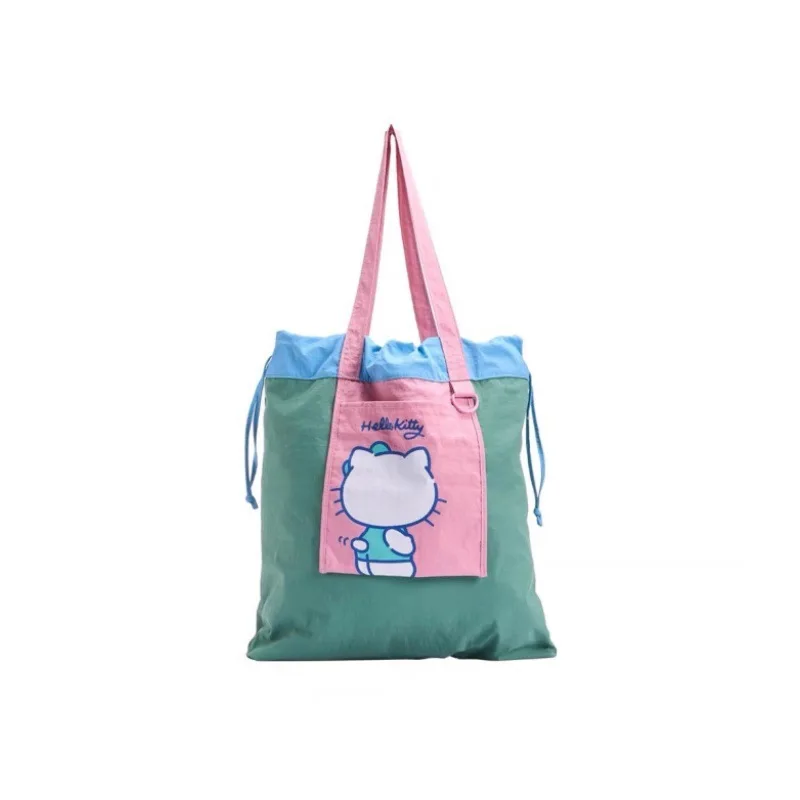 Sanrio Kawaii Hello Kitty Kuromi Anime Handbag Lightweight Girl Heart Cute Cartoon Commuter Bag Tote Bag Large Capacity Kid Gift