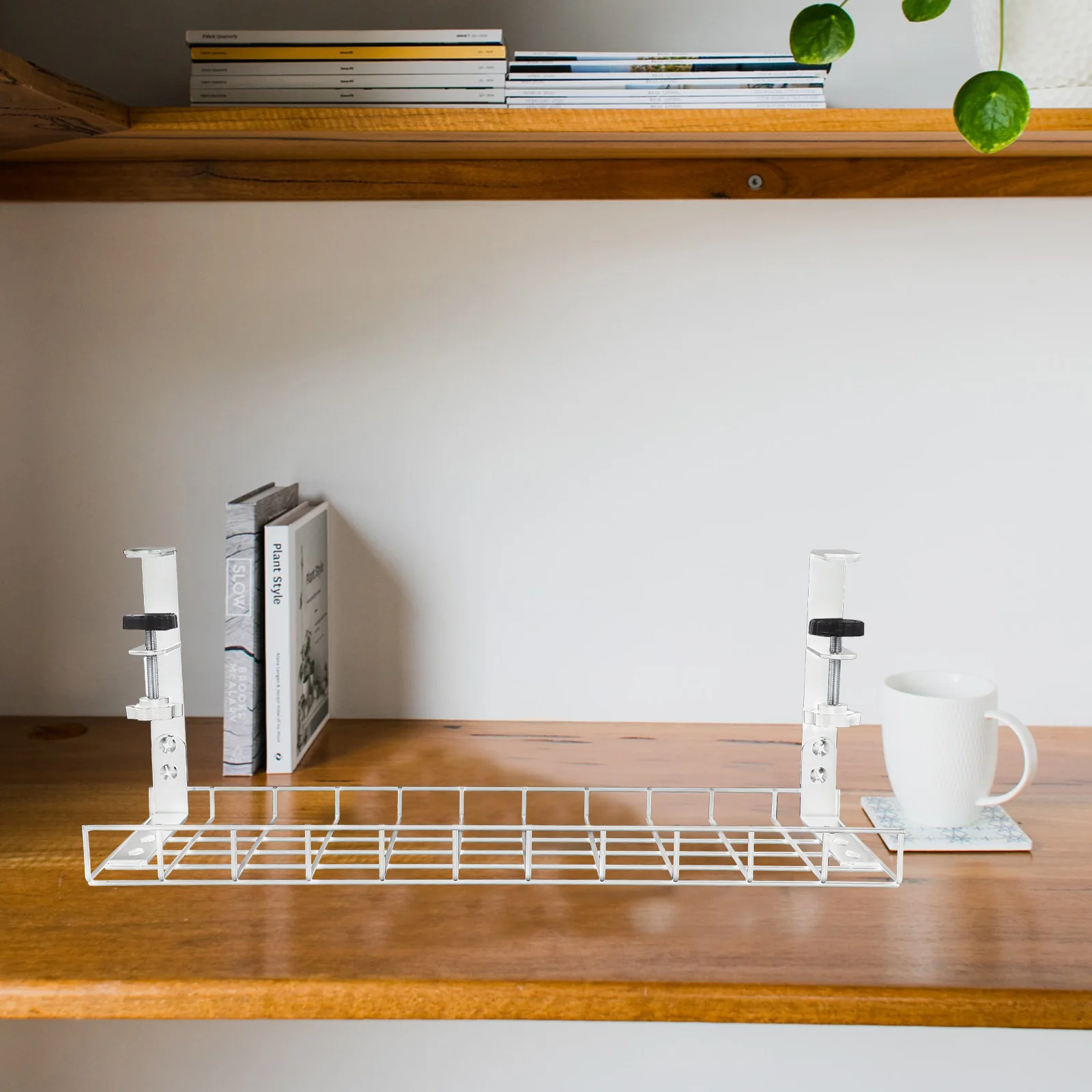 

Wire Storage Cable Appliance Cord Winder ganizer Holder Steel Tray Desk Management Under Desk Practical Surge Power