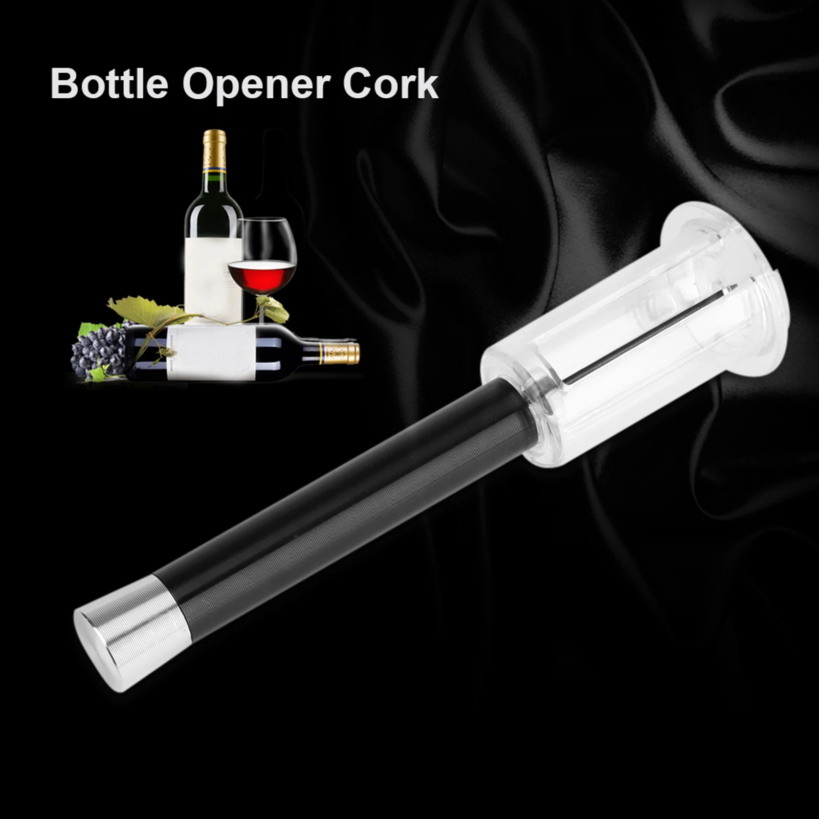 Pneumatic Air Pressure Cork Remover Easy Use Corkscrew Tool for Seamless Wine Bottle Opening