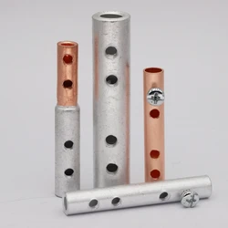 GL GTL GTL 16/25/35/50mm2 Copper AL Cable Wire Tubular Screw Bolt Connection Sleeve Joint Connector Butt Crimp Terminal Splice