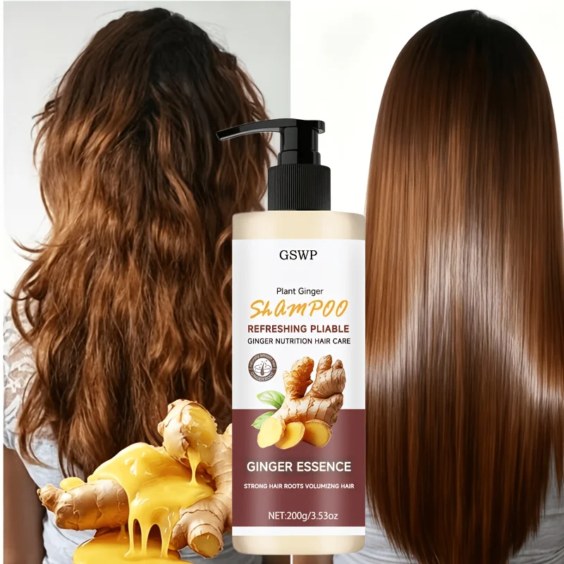 

GSWP Ginger Shampoo,Deep cleanses, moisturizes, and effectively controls oil, leaving hair light and voluminous. 200/400g