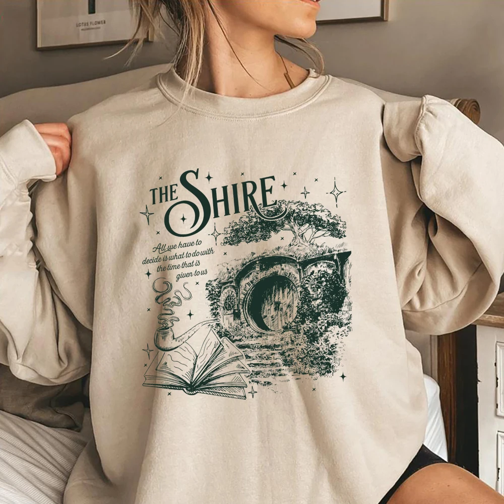 

Ретро-свитшот «Властелин колец» (Шир) с забавным принтом «Клуб второго завтрака», свитер для фанатов Средиземья, свитшот для любителей фэнтези и книг Толкина