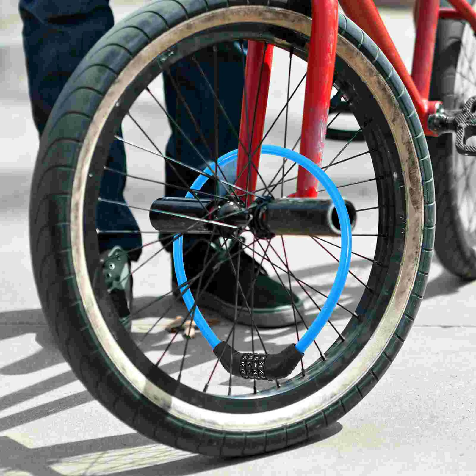 

Bike Lock Cable Locks Sturdy Steel Chain Lock Waterproof Anti Theft Portable for Motorcycles Travel Luggage