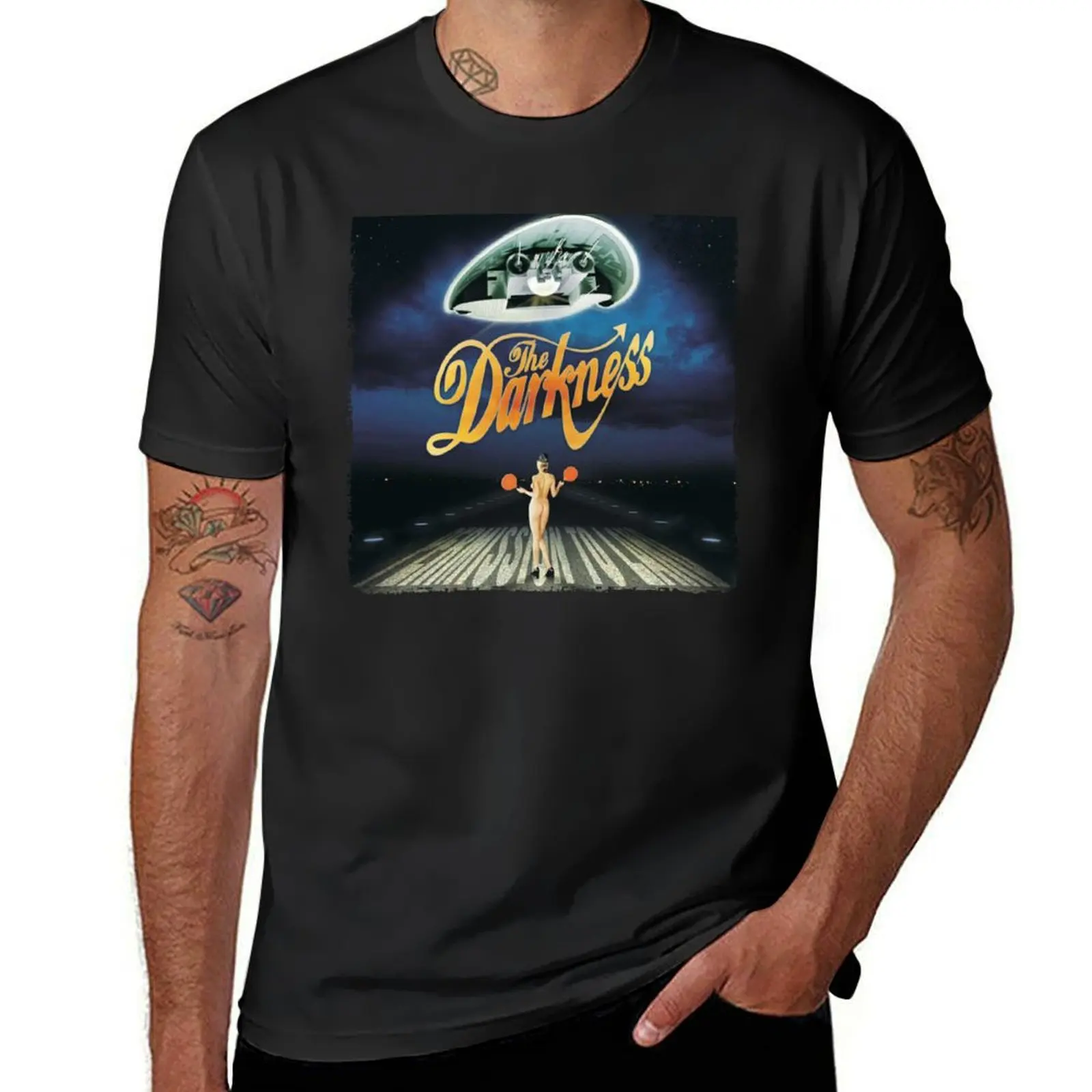 

THE DARKNESS BAND T-Shirt heavyweights quick-drying for a boy aesthetic clothes big and tall t shirts for men