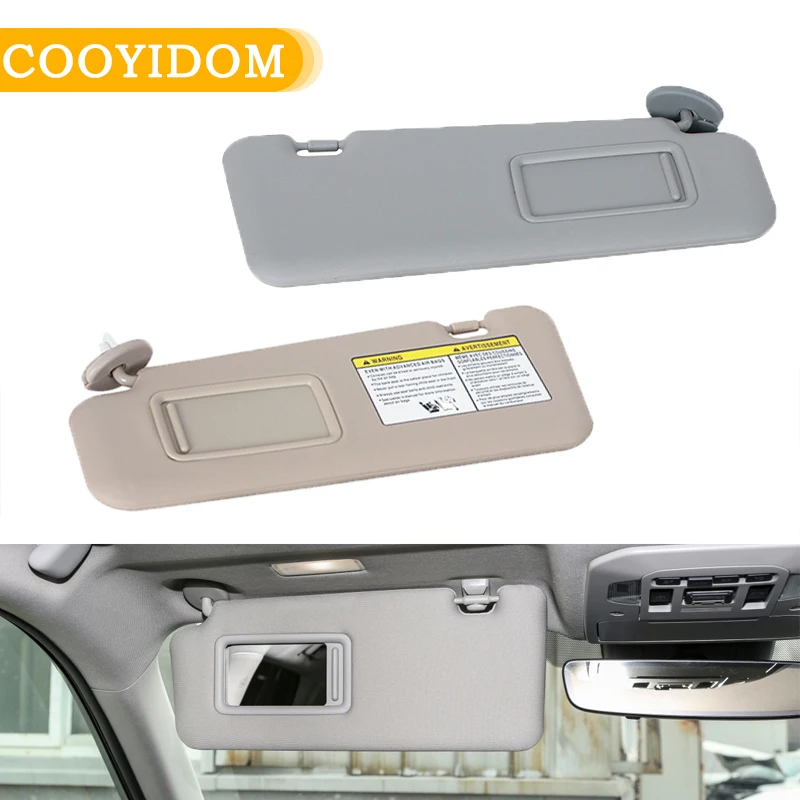 

Для Toyota Highlander 2008-2013 серо-бежевый автомобильный солнцезащитный козырек с крышкой зеркала для блокировки солнечного света 74320-48500-B0