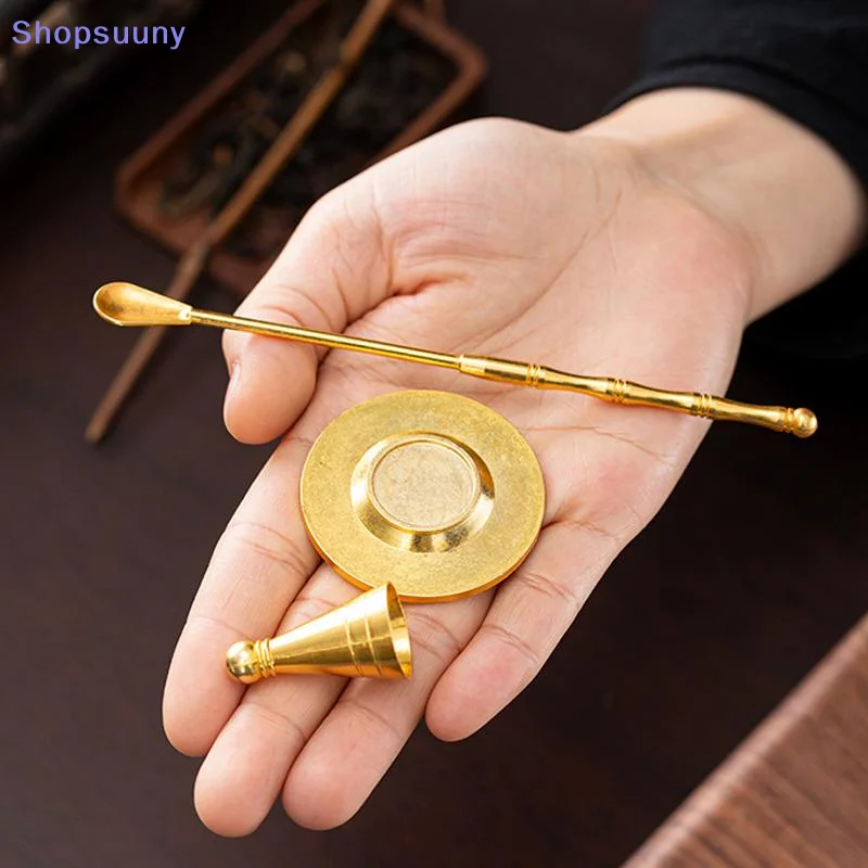 [SU]Pure Copper Incense Burner Chinese Ancient Style DIY Incense Cones Retro Brass Censer Incense Tools Moulds[SU]