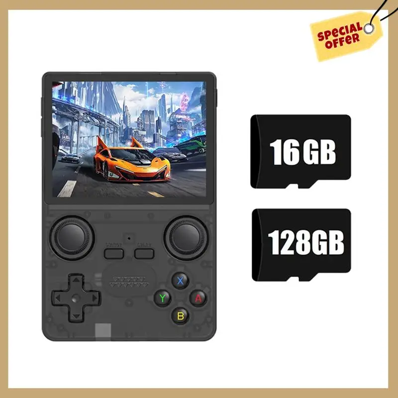 X35S ręczna konsola do gier wideo Hall Joystick Open Source 16G + 128G Retro kontroler gier dla emulatora PSP/GBA/N64/MD C