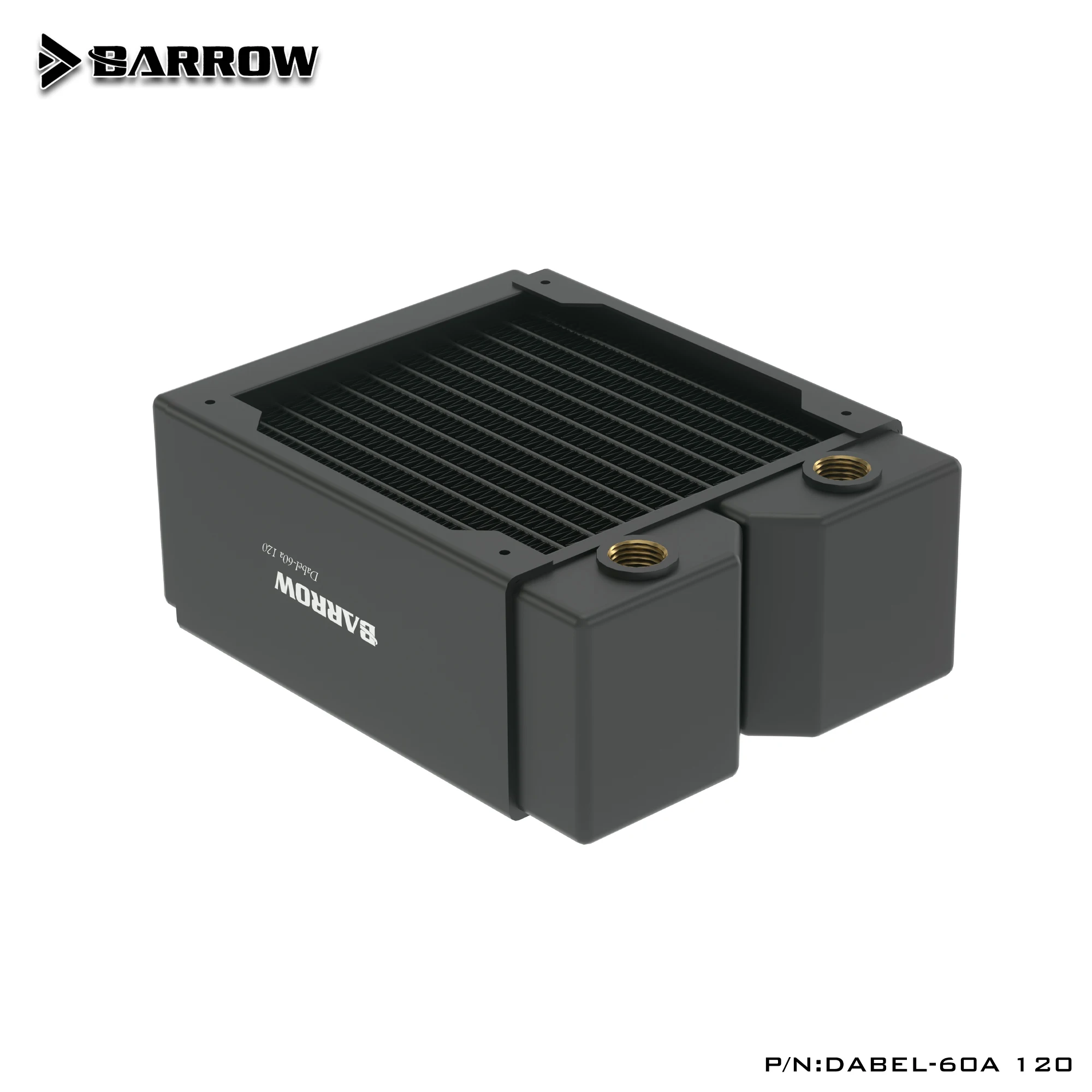 

BARROW 60mm Thickness Copper 120mm Radiator Computer Water Discharge Liquid Heat Exchanger G1/4 Threaded use for 12cm Fans