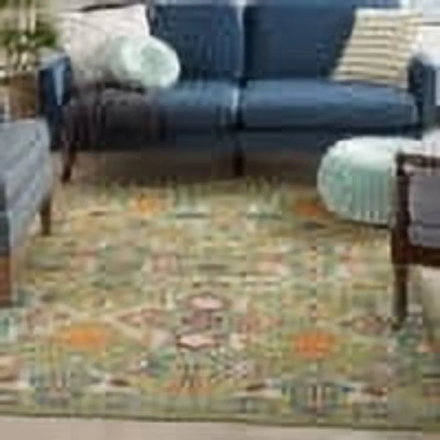 Allur Persian Sage Ivory 5'3" x 7'3" Area Rug 5x7