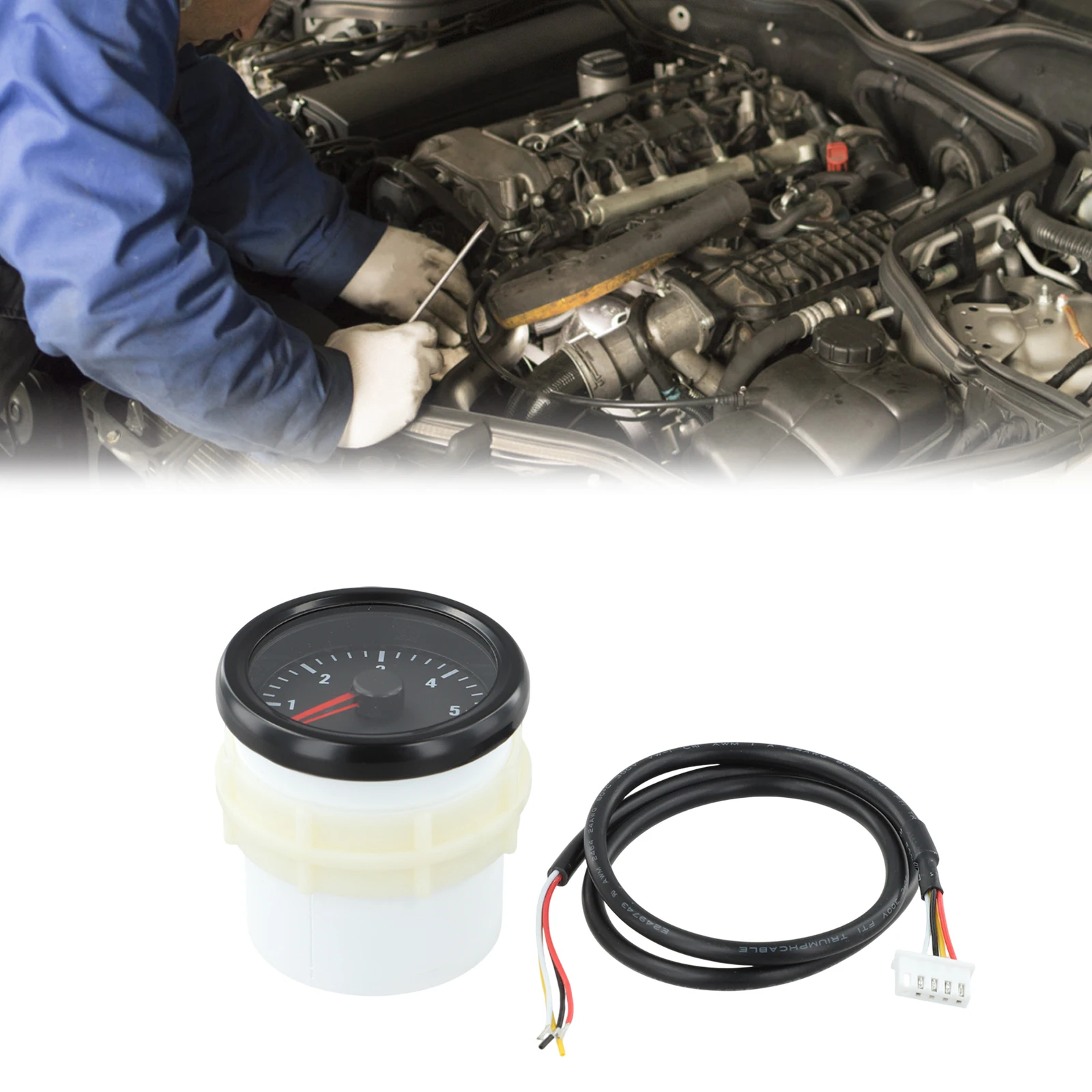 

Simplified Installation Process Rugged and Dependable 52mm Diesel Electrical Meter Reads up To 6000 RPM Easily