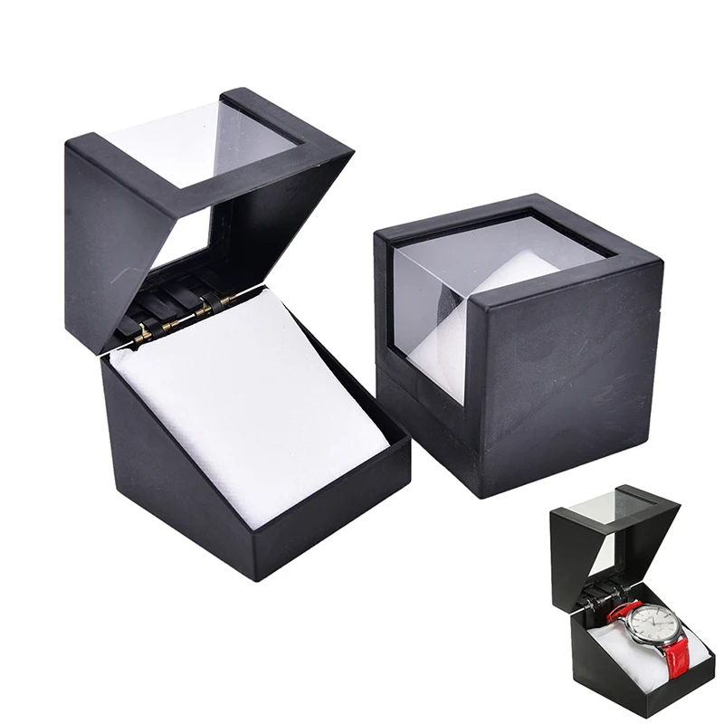 1pc wrist watch box 78*78mm plastic earring display storage holder jewelry casePlastic Wrist Watch Display Box