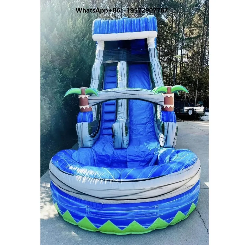 PVC Tarpaulin Wet/Dry Dual Use Adult Kids Bouncy Castle Water Slide Inflatable