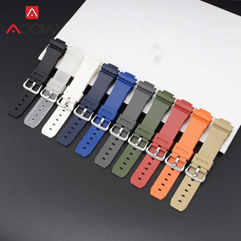 Rubber Strap for Casio G-SHOCK DW-5600 DW-6900 GW-M5610 5000 GA-2100 Men Sport Waterproof  TPU Replace Bracelet Watch Band 16mm