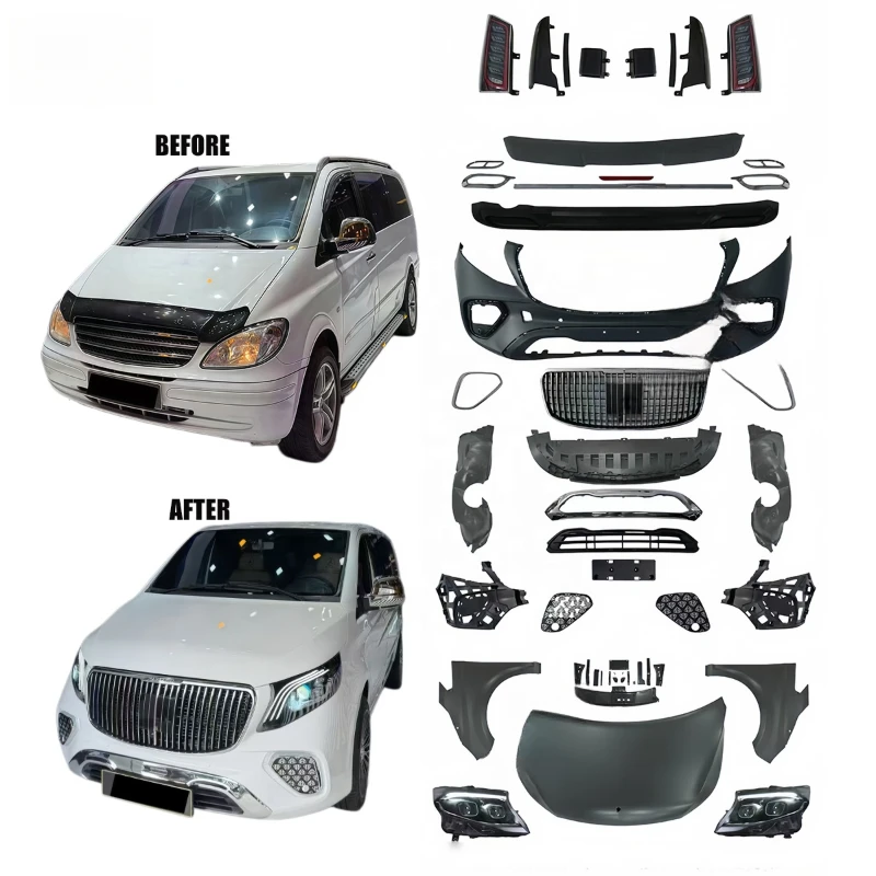 Hot Selling Modified Bumper Hood Body Kit Facelift Exterior Accessories