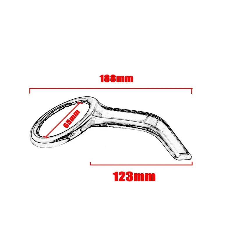 Chrome Fog Light Trim Rings Decoration Cover Accessories For Honda Gold Wing GL 1800 Tour DCT GoldWing GL1800 2018-2023