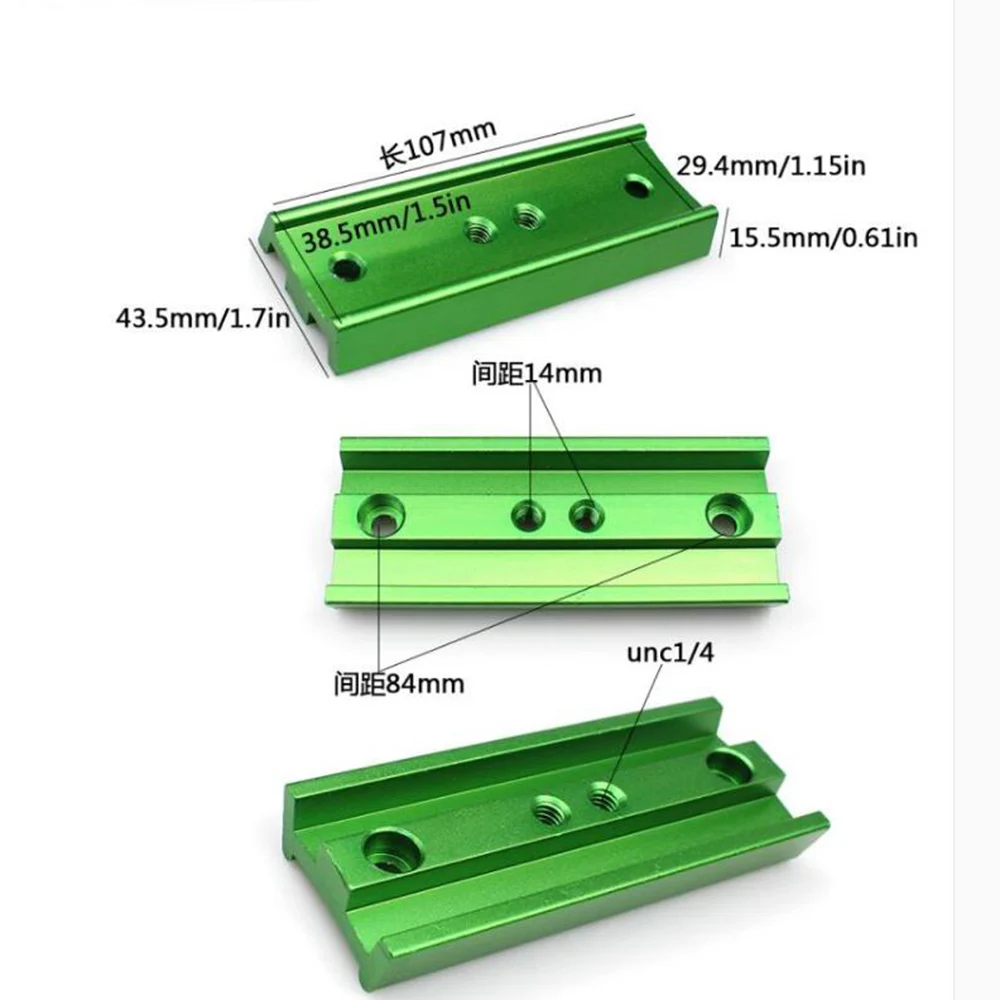 Shrew Dovetail 107mm Long Dovetail Plate Yellow/Orange Astronomical Telescope Accessories Dovetail Slots Vixen Dovetail Mounts