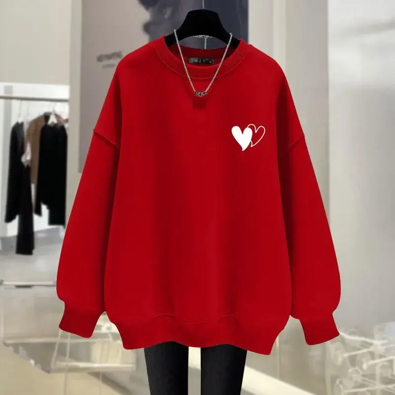 

Autumn Winter Fashion Vintage Sweatshirts Women Clothing Chic Printed Top Pullovers Loose Casual Long Sleeve Hoodies