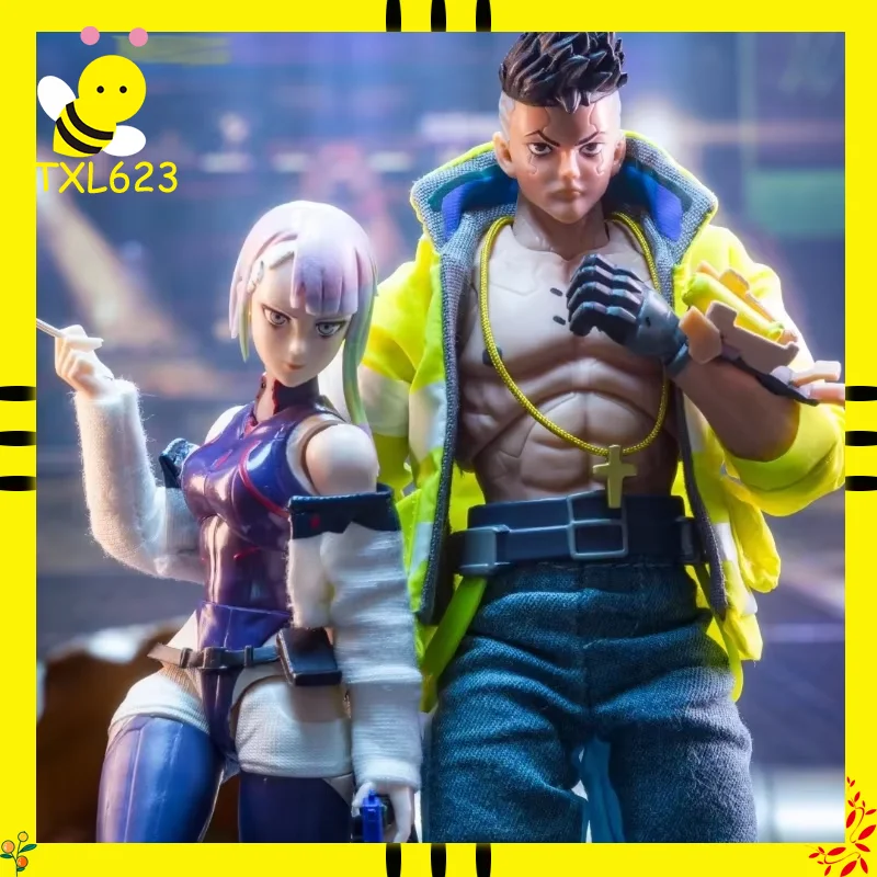 

Jada Toys КиберРонин Киберпанк шарнирные фигурки набор масштаб 1/12 Коллекционные куклы Дэвида и Люси для декора рабочего стола подарок