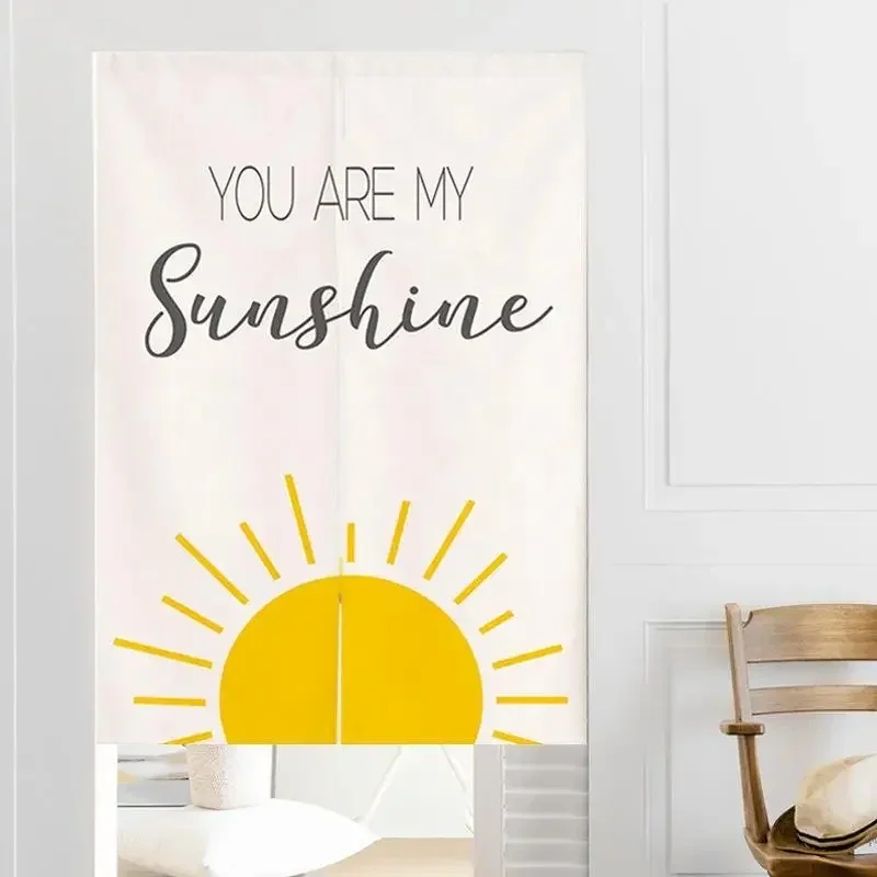 VIKAMA Abstract Dandelion Cabinet Curtain Nothing Is Impossible Letter Print Fabric Dust-proof Curtain Home Decor
