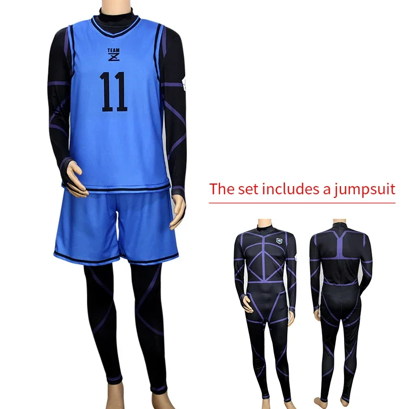 Isagi Yoichi Nagi Chigiri Rensuke Kunigami Bachira Megur Jumpsuit Football Club Sportswear Wig Blue Lock Anime Cosplay Costume