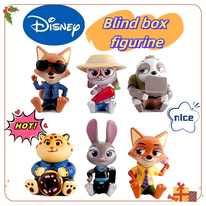 

Дисней Джуди Хоппс Ник Уайльд творческая личность настольная кукла украшения анимация окружающий мультфильм слепая коробка подарок на день рождения