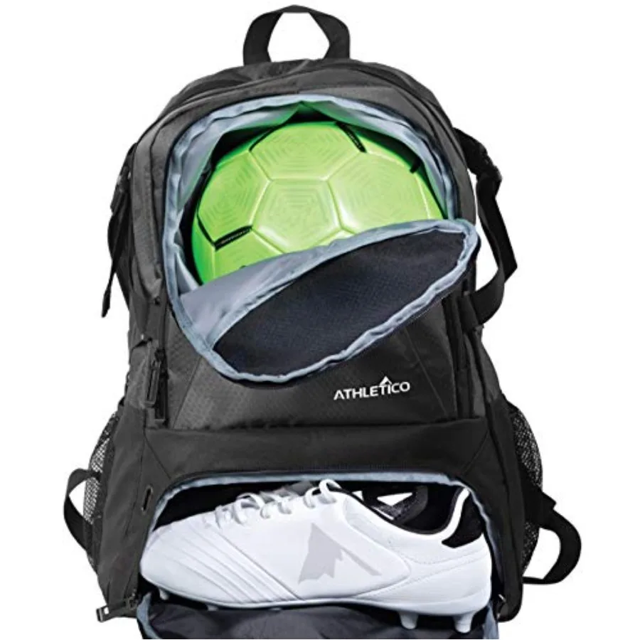 Bolsa de Fútbol Athletico National - Mochila para Fútbol, Baloncesto y Fútbol Americano con Compartimento Separado para Botas y Balón