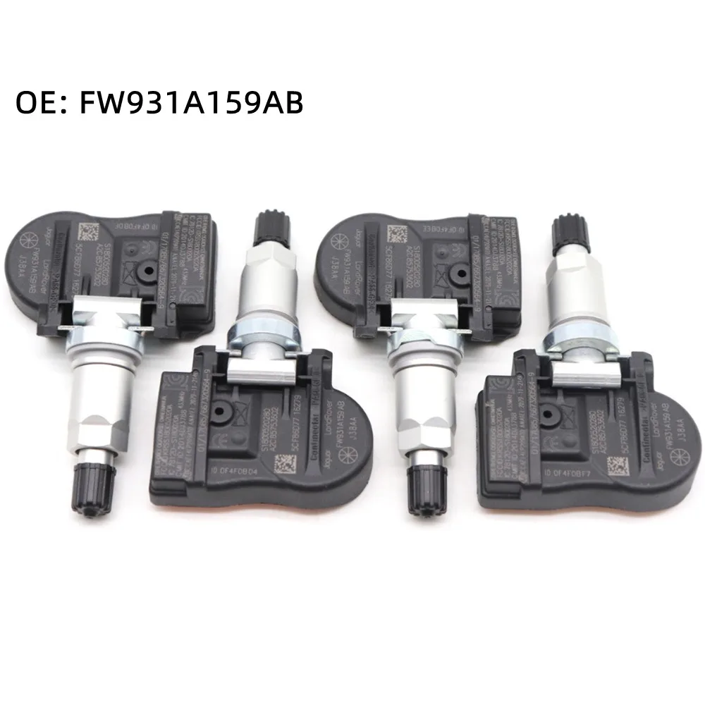 4pcs NEW Tire Pressure Sensor OE# FW931A159AB LR058023 LR031712 LR066378 433MHZ For Land Rover Discovery Freelander Range Rover