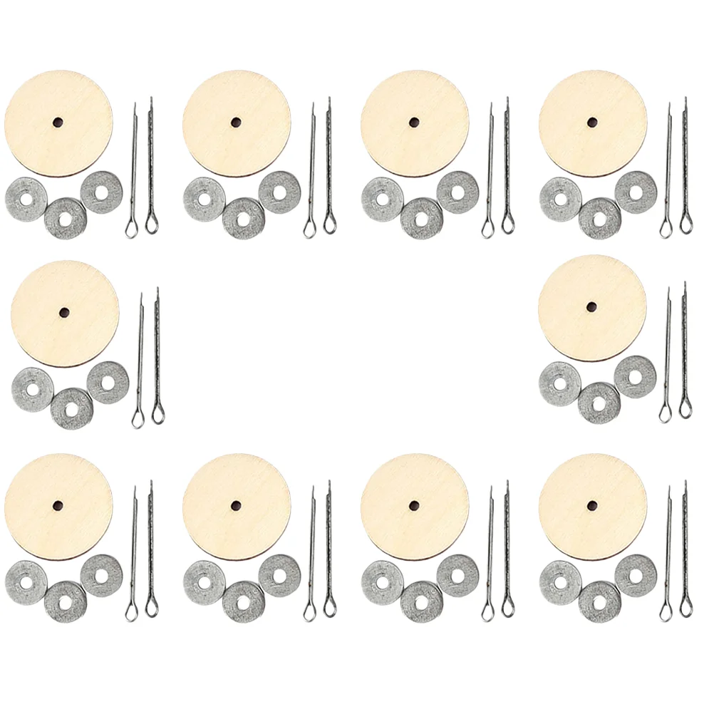 إكسسوارات مفصل دب قابلة للدوران ، مفاصل رأس لعبة ناعمة ، لوازم صناعة ، خشب حديد ، تصنعه بنفسك ، 10 مجموعات