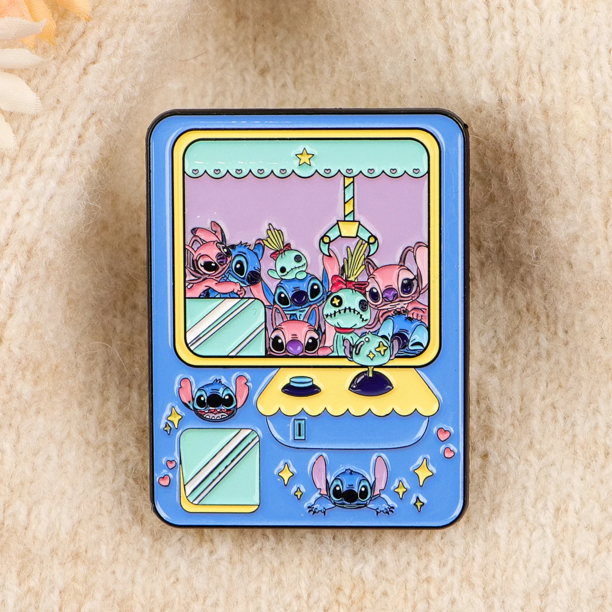 Broche en émail extraterrestre drôle, Badge de machine de poupée de dessin animé sur sac à dos, épingles à revers, broches pour vestes, accessoires de Cosplay, jouets cadeaux pour enfants