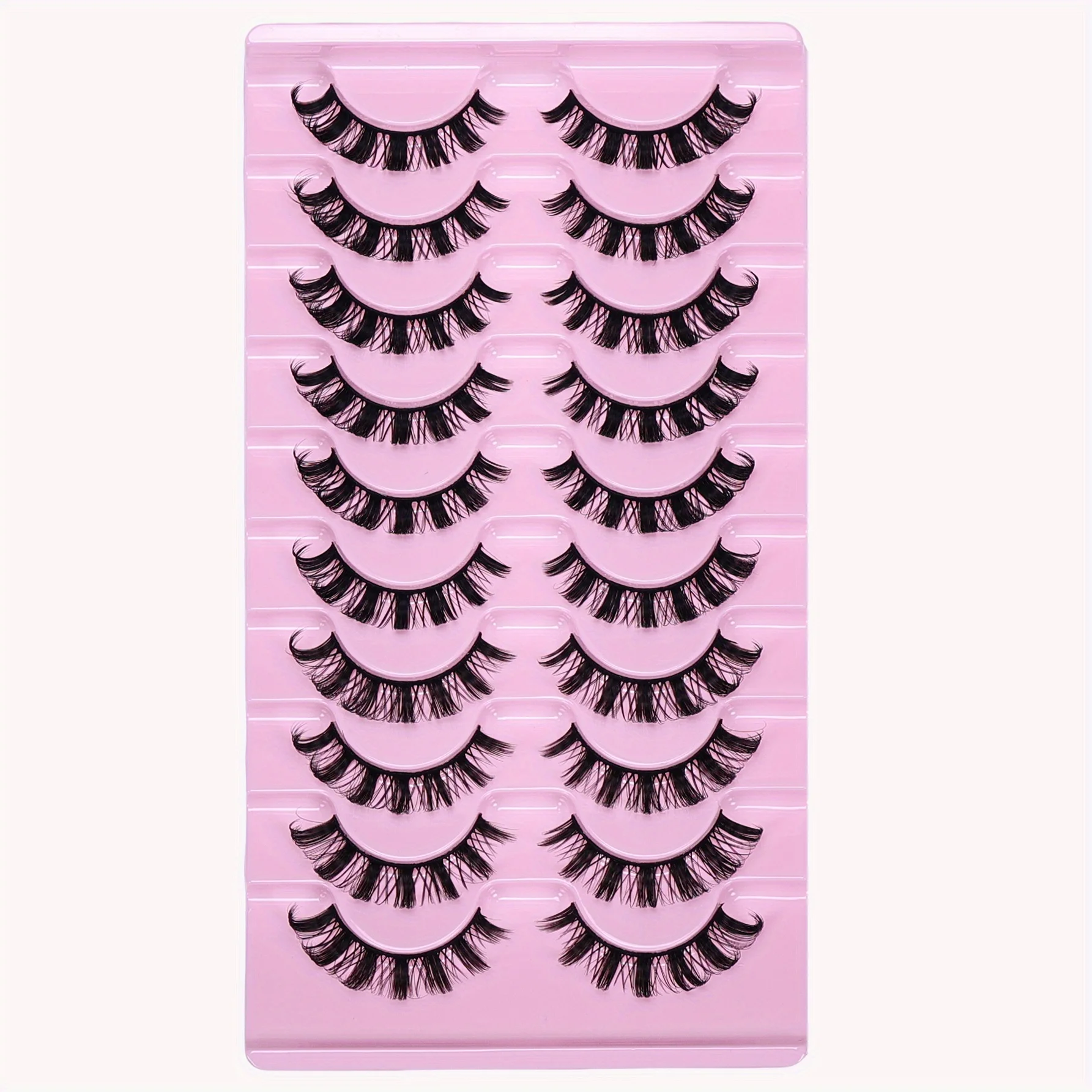 90 ペア/9 パックロシアストリップまつげ DD カールつけまつげふわふわうっすら偽まつげパックふわふわつけまつげロシアエクステンション