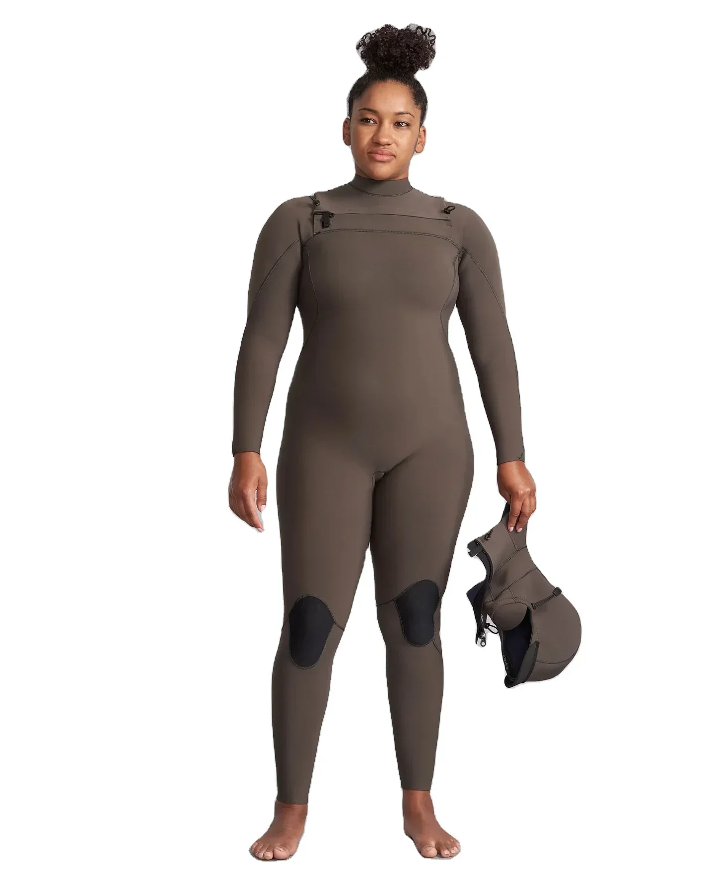 Unisex XXL Chest Zipper Surfing Wetsuits Windproof Swimming Diving Sportswear with Plus Size and Print Technique for Adults