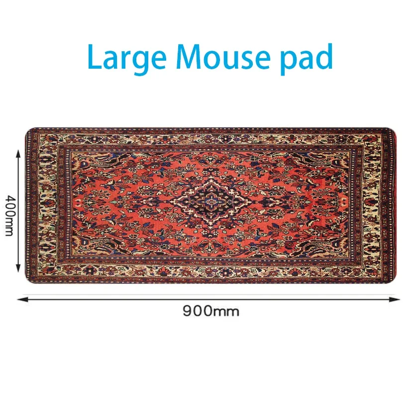 Persian carpet large mouse pad computer accessories XXL natural rubber anti-slip table blanket 90x40 cm home decoration