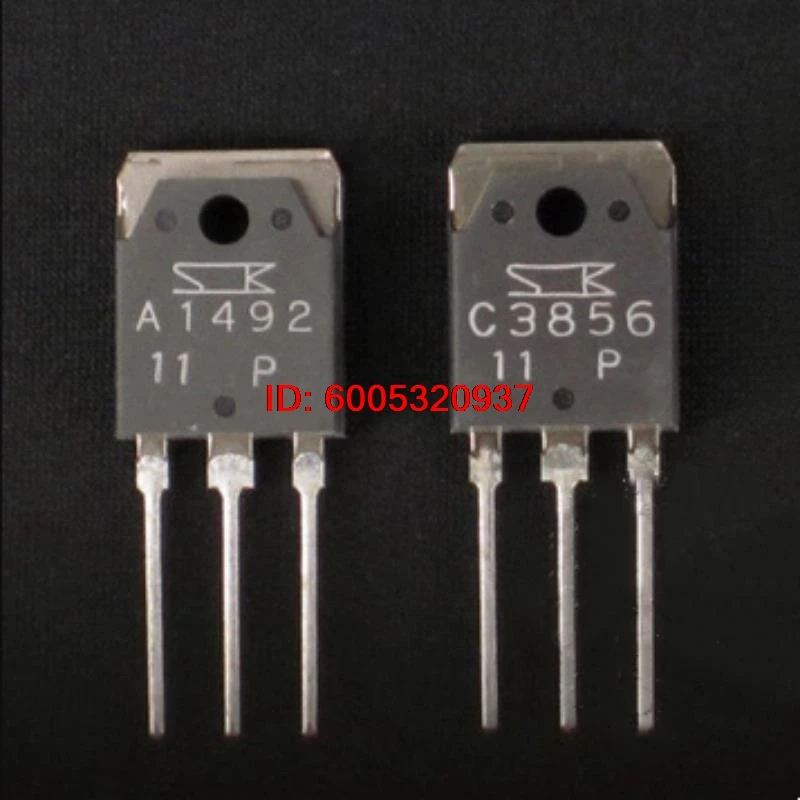 2pairs/lot A1492 C3856 2SA1492 2SC3856 Brand New Original Genuine High-Power Audio Amplifier Pairing Tube TO-3P