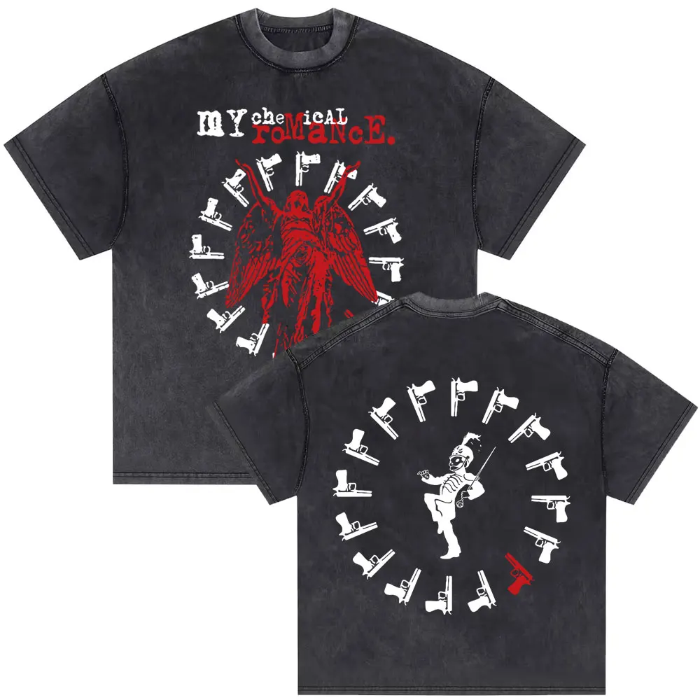 Washed Vintage My Chemical Romance 2007 Tour T Shirt Men Women