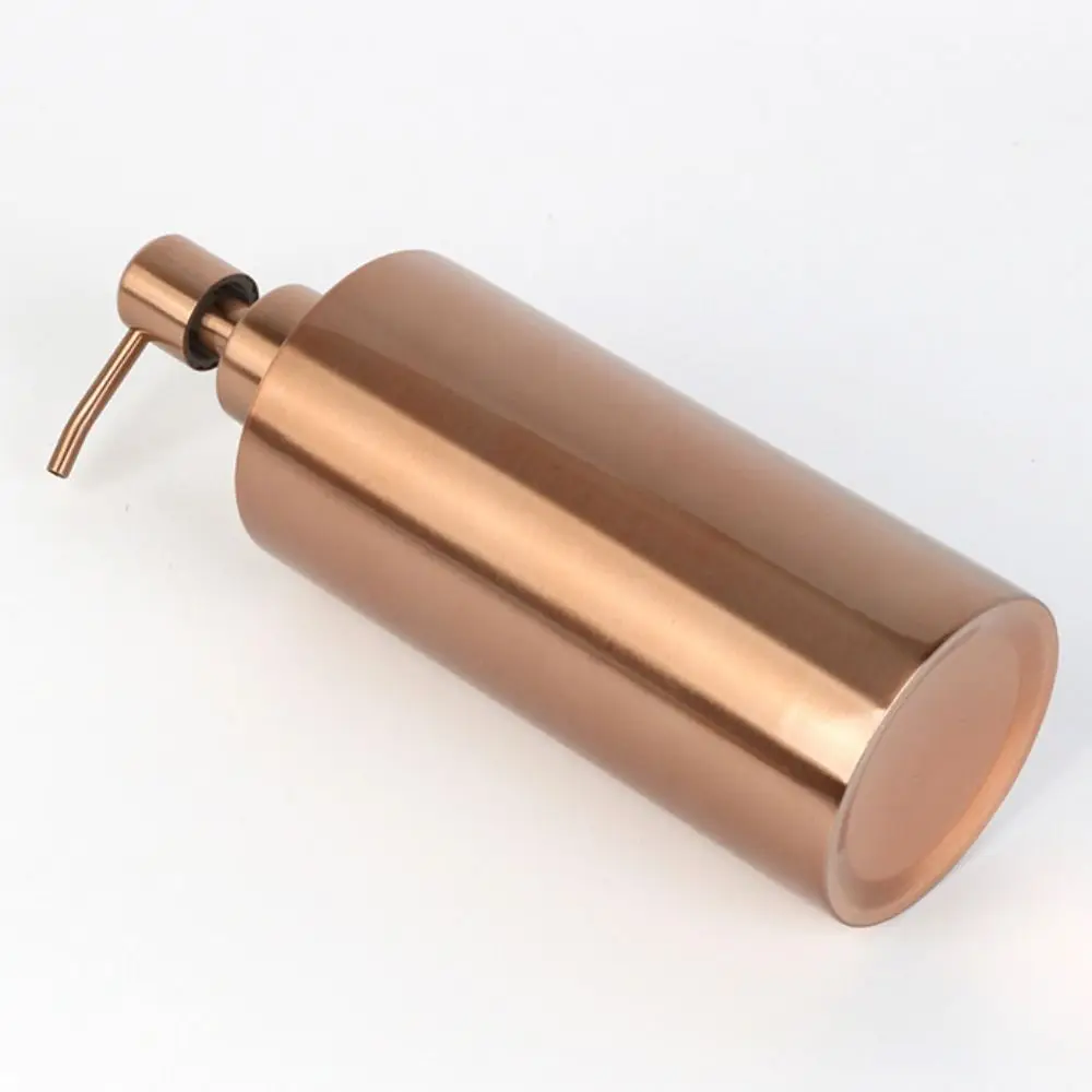 Stainless Steel Soap Dispenser 250ml/350ml/550ml Rose Gold Lotion Pump Metal Pump Manually Pressing Hand Sanitizer Bottle