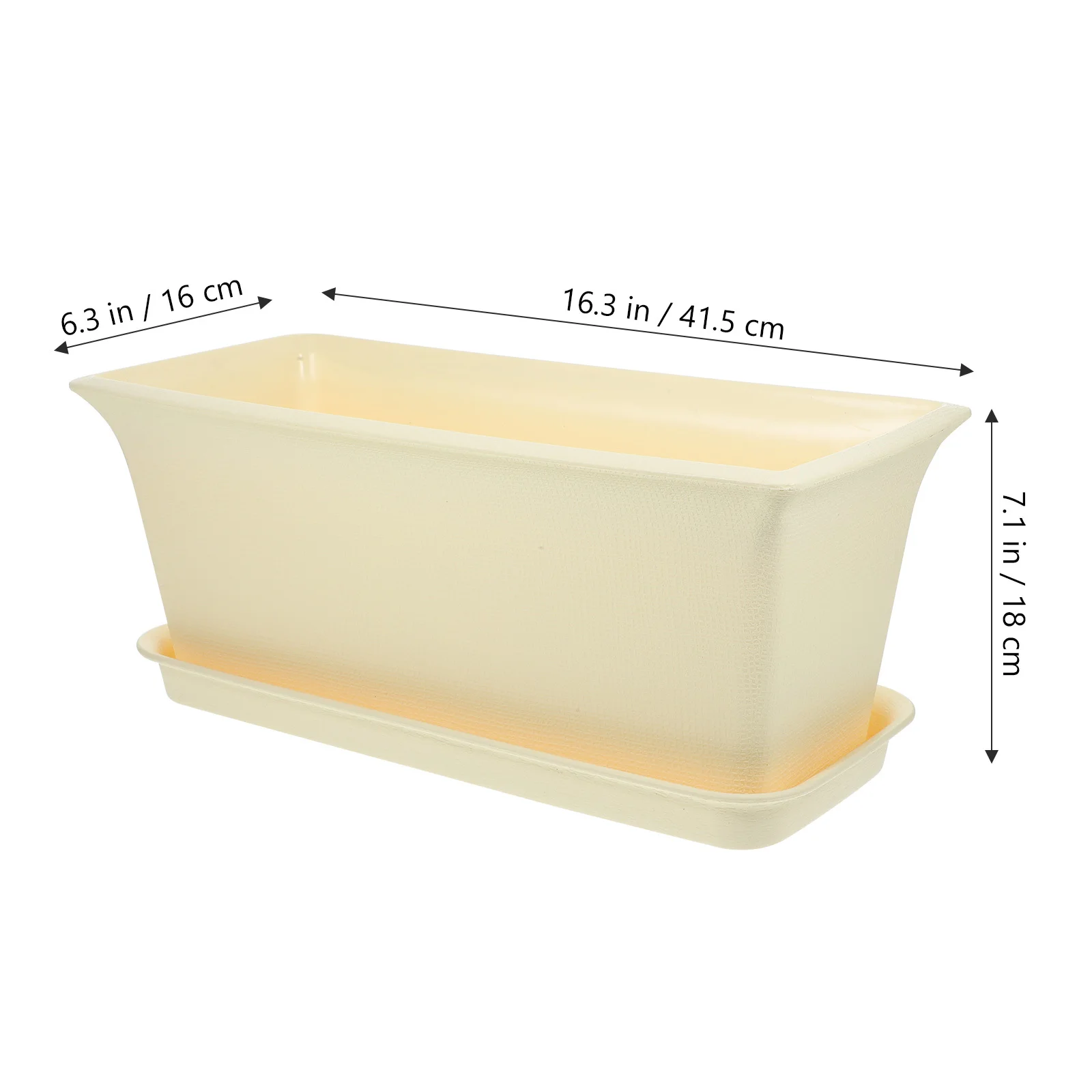 1 مجموعة 1 مجموعة من أصيص الزهور المستطيلة 12 سنتيمتر حاوية زراعة بلاستيكية مع ثقوب الصرف للخضروات العصارية