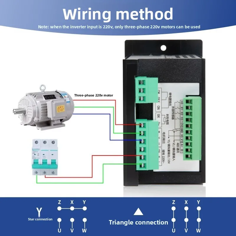 750W Mini Panel VFD Inverter AC220V Single To 3 Phase Vector Motor Speed Variable Frequency Controller