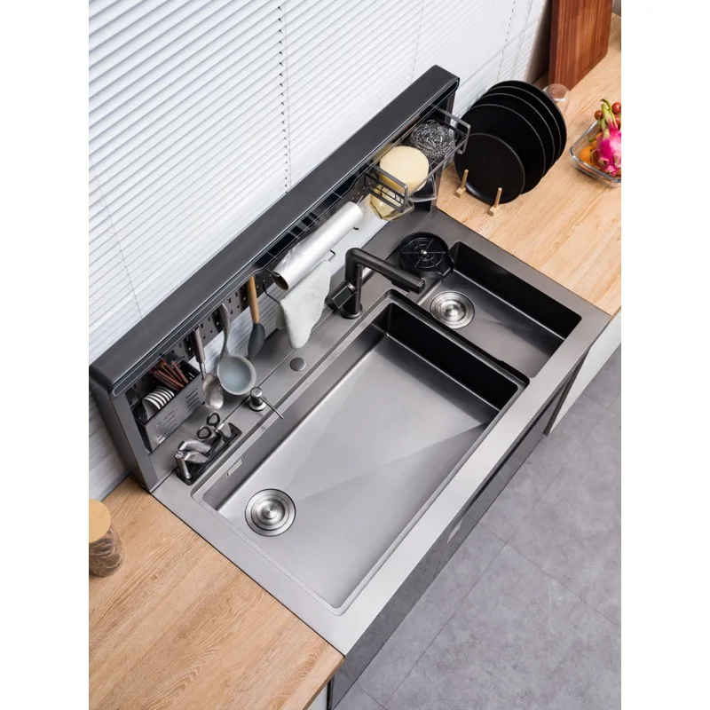 

Integrated sink dishwasher integrated large single slot automatic disinfection cabinet beauty embedded hole board