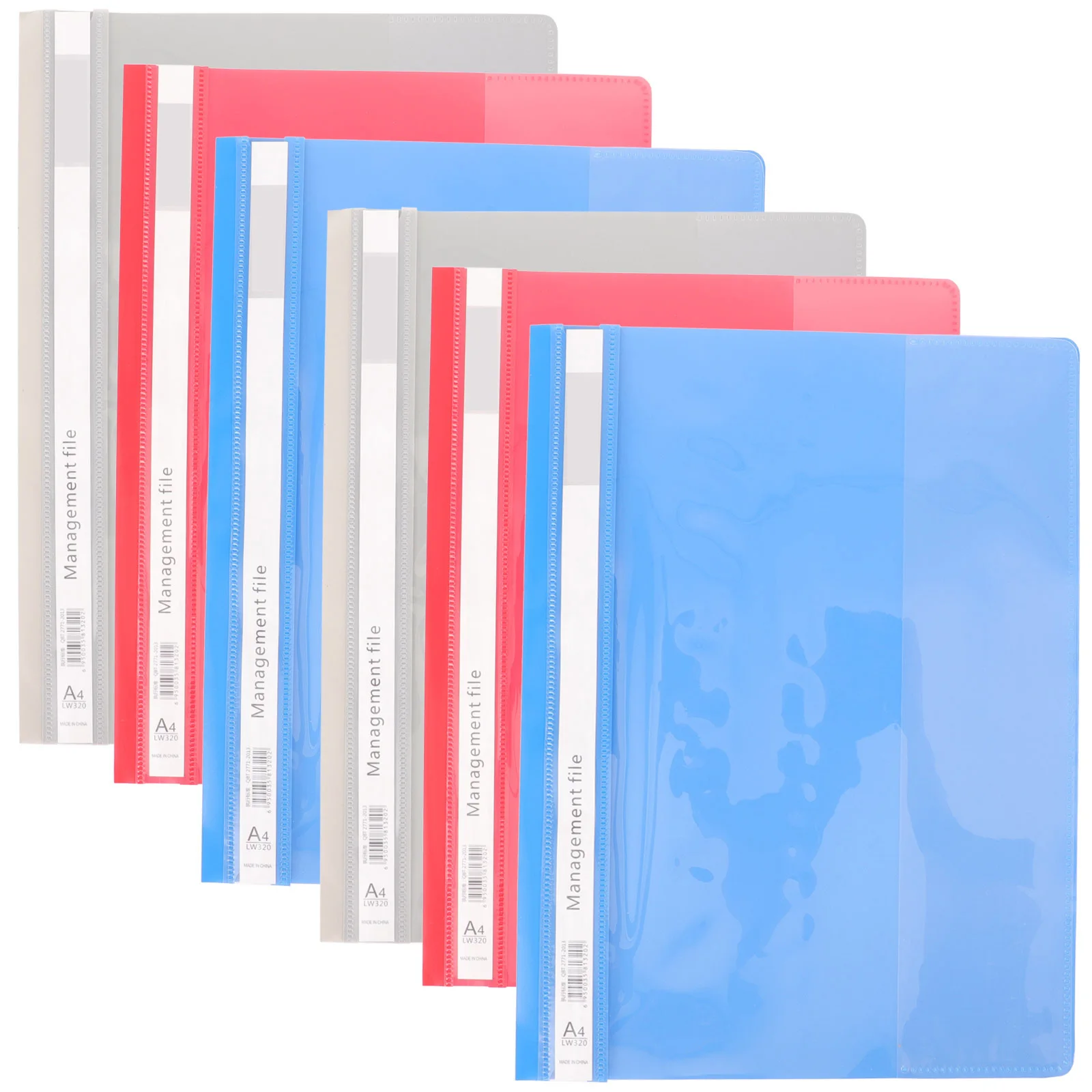 6 Buah Folder Plastik A4 Ganizer Folder Dokumen Binder Notebook Case Kantor Siswa Sekolah Perjalanan Desktop