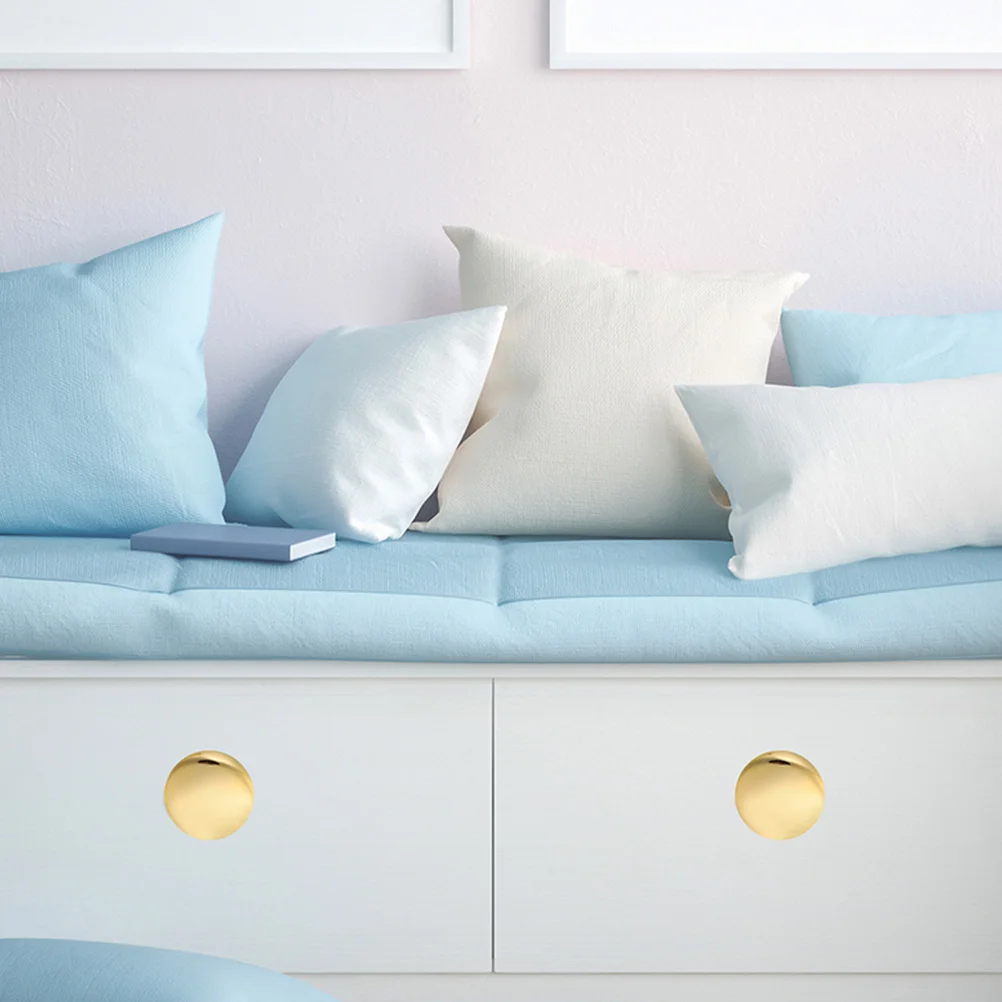 

6Pcs Zinc Alloy Mushroom Door Knobs Brushed Nickel Round Pull Handles for Cabinet Drawers Wardrobe Zinc Alloy Cabinet Knob