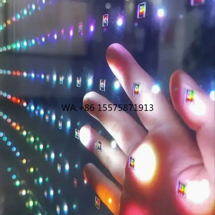 Customizable Led Transparent Film Display Screen Shop windows Glass Led Flexible Crystal Film Screen Outdoor Indoor Advertise