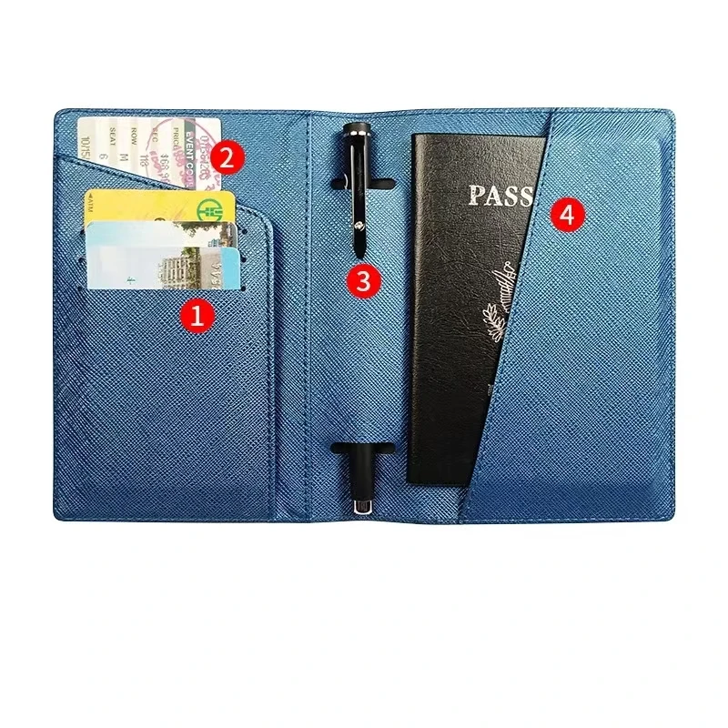 PU Leather Passport Cover Women Men Wallet Bag ID Credit Card Holder Boarding Wallet Case Travel Accessories Passport Holder