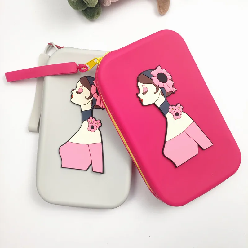 النساء النظارات الشمسية حقيبة التخزين المحمولة نظارات حقيبة التخزين مكافحة قطرة مستحضرات التجميل سيليكون تخزين Bagcan شنق مقاوم للماء G6