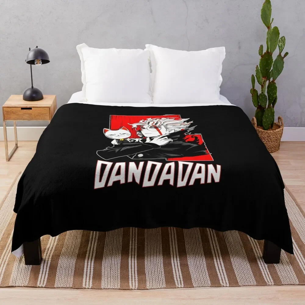 dandadan cat Throw Blanket Stylish Decor Blanket Gift for Friends Roommate