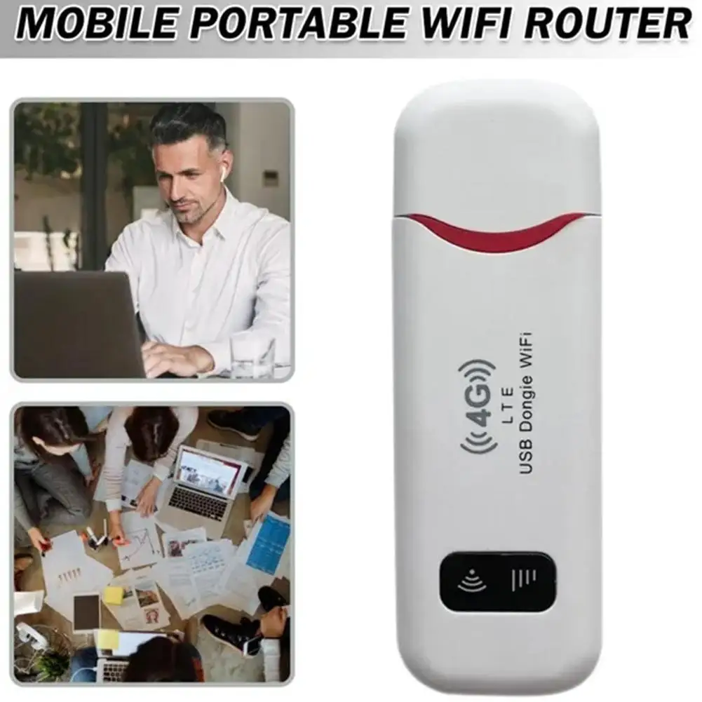 4G LTE USB Portable WiFi 150Mbps Wireless WiFi Mobile Router SIM Card Network Card Pocket WiFi Hotspot Router For Home Office