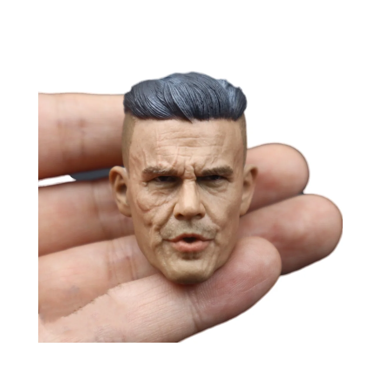 1/6 Ratio Head Sculpture Josh James Brolin Celebrity Male Soldier Humanoid PVC Long Neck Collectible 12 Inch Action Doll DIY