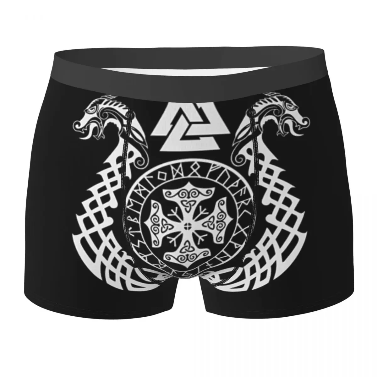 

Boxer Underpants Shorts Viking Symbol Norse Runes Dragon Boat Viking Panties Men's Underwear for Homme Man Boyfriend Gift