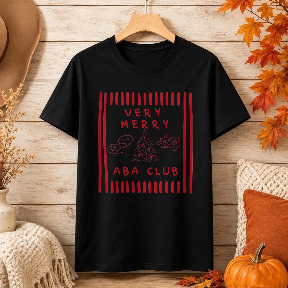 ABA Behavior Crew Christmas Shirt Behavior Therapy Christmas Tee Applied Behavior Analysis Tee ABA Club Christmas Cotton Tshirt