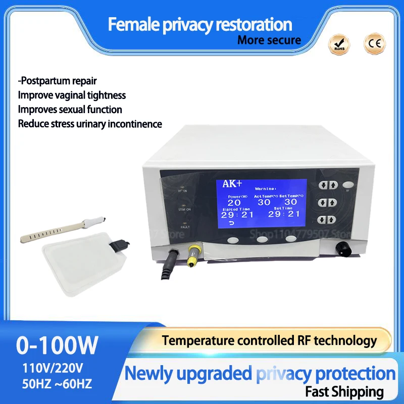 

Усовершенствованный аппарат для подтяжки кожи интимных зон, восстановления после родов и RF-терапии